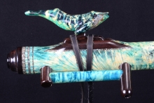 Boxelder Burl Native American Flute, Minor, Contra Bass E-3, #H17E